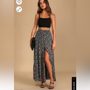 Lulus Floral Maxi Skirt